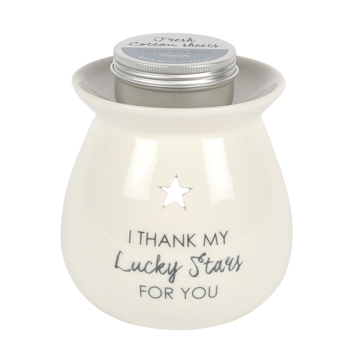 Lucky Stars Wax Melt Burner Gift Set