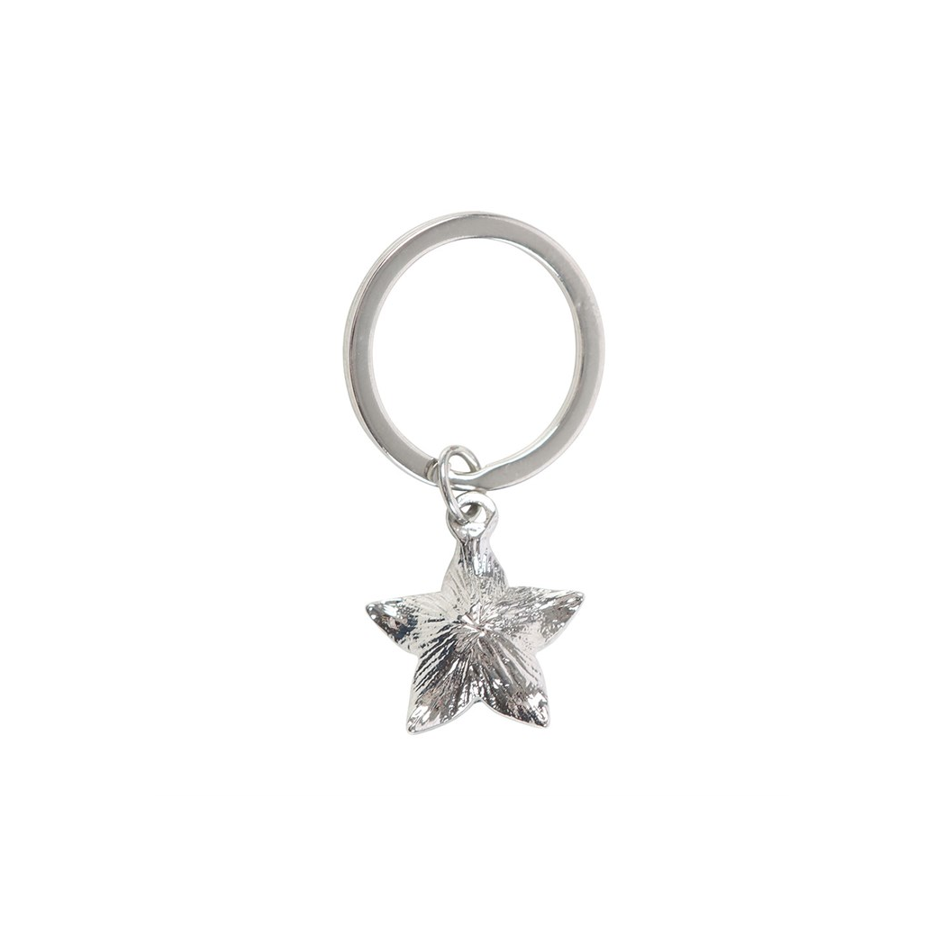 Deadly Nightshade Keyring with Black Obsidian