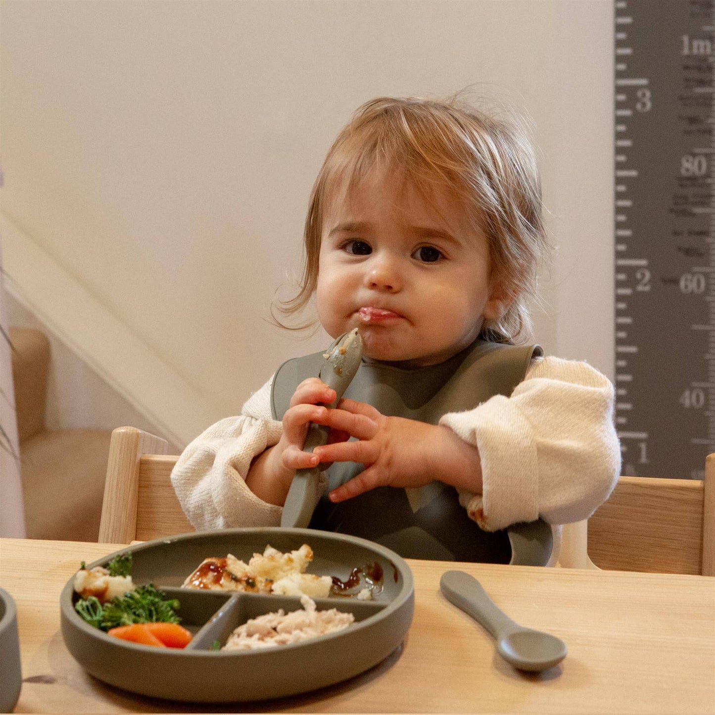 Baby Divided Silicone Suction Plate - By Tiny Dining