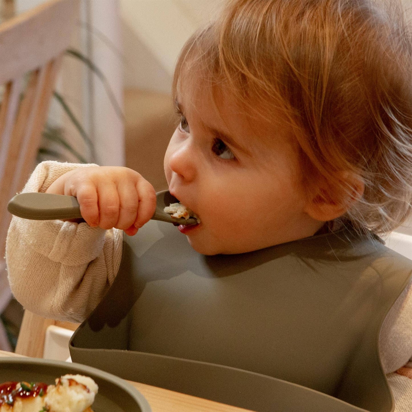 Baby Silicone Weaning Bib - By Tiny Dining
