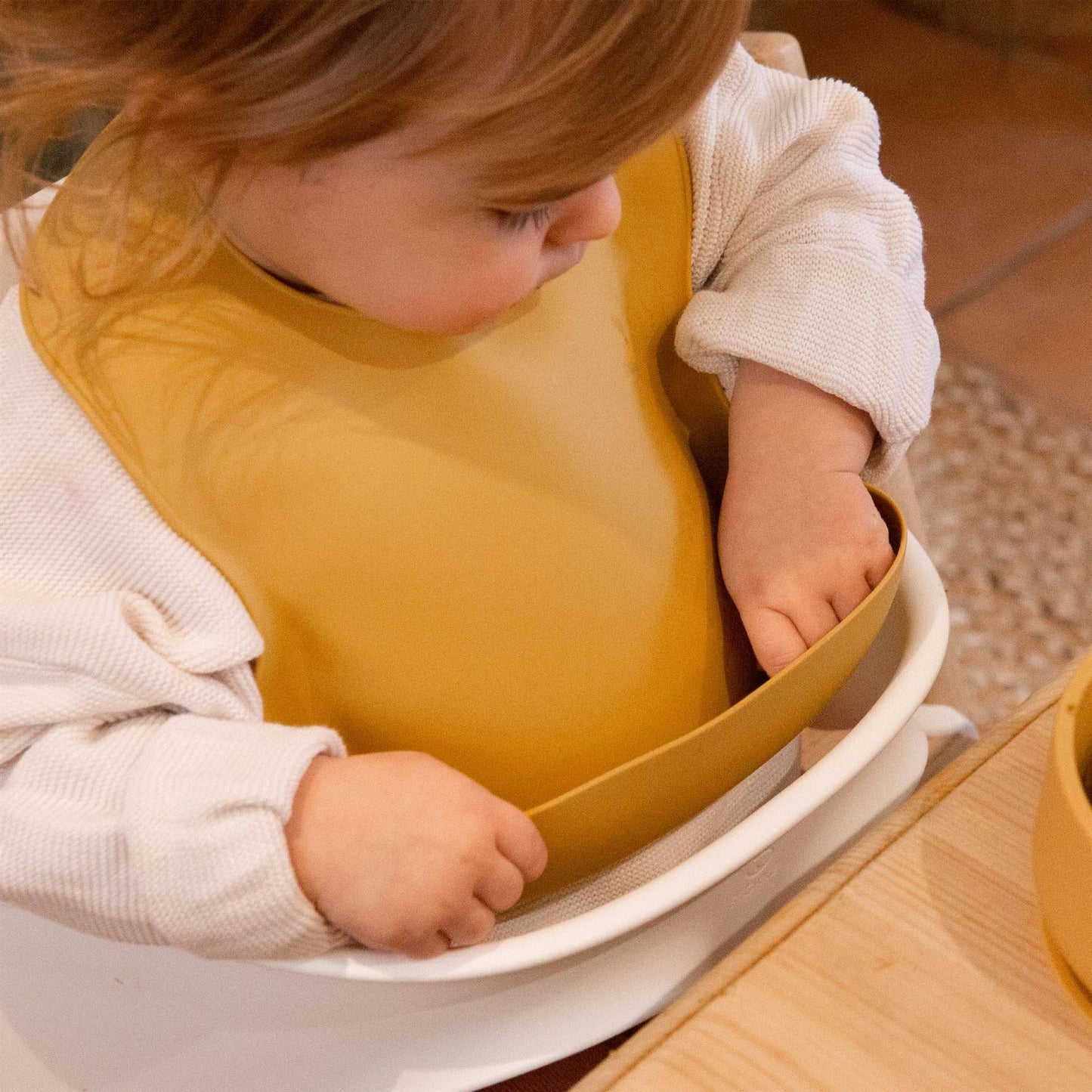 Baby Silicone Weaning Bib - By Tiny Dining