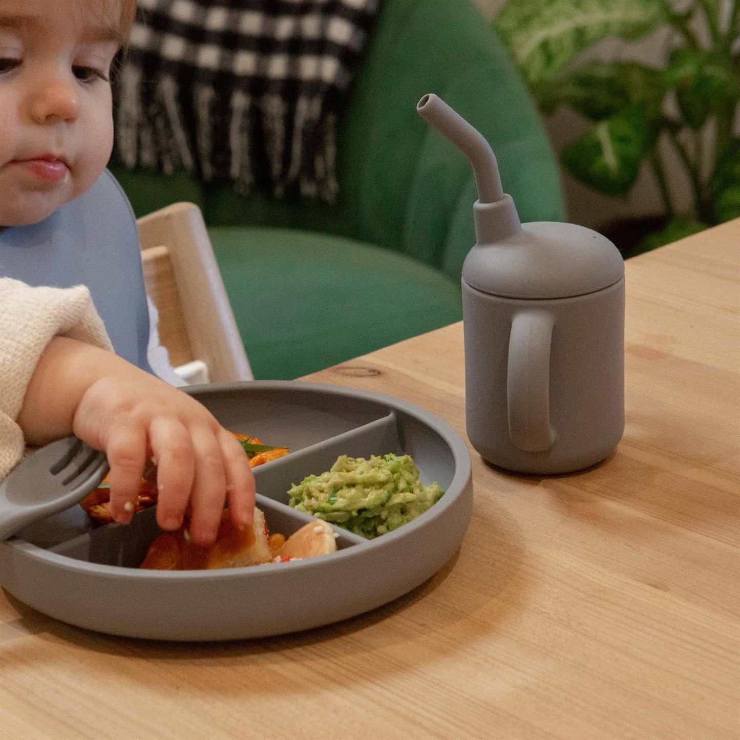 Baby Divided Silicone Suction Plate - By Tiny Dining