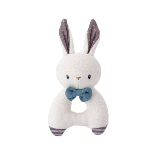 Rabbit Rattle - Blue (Organic Cotton)
