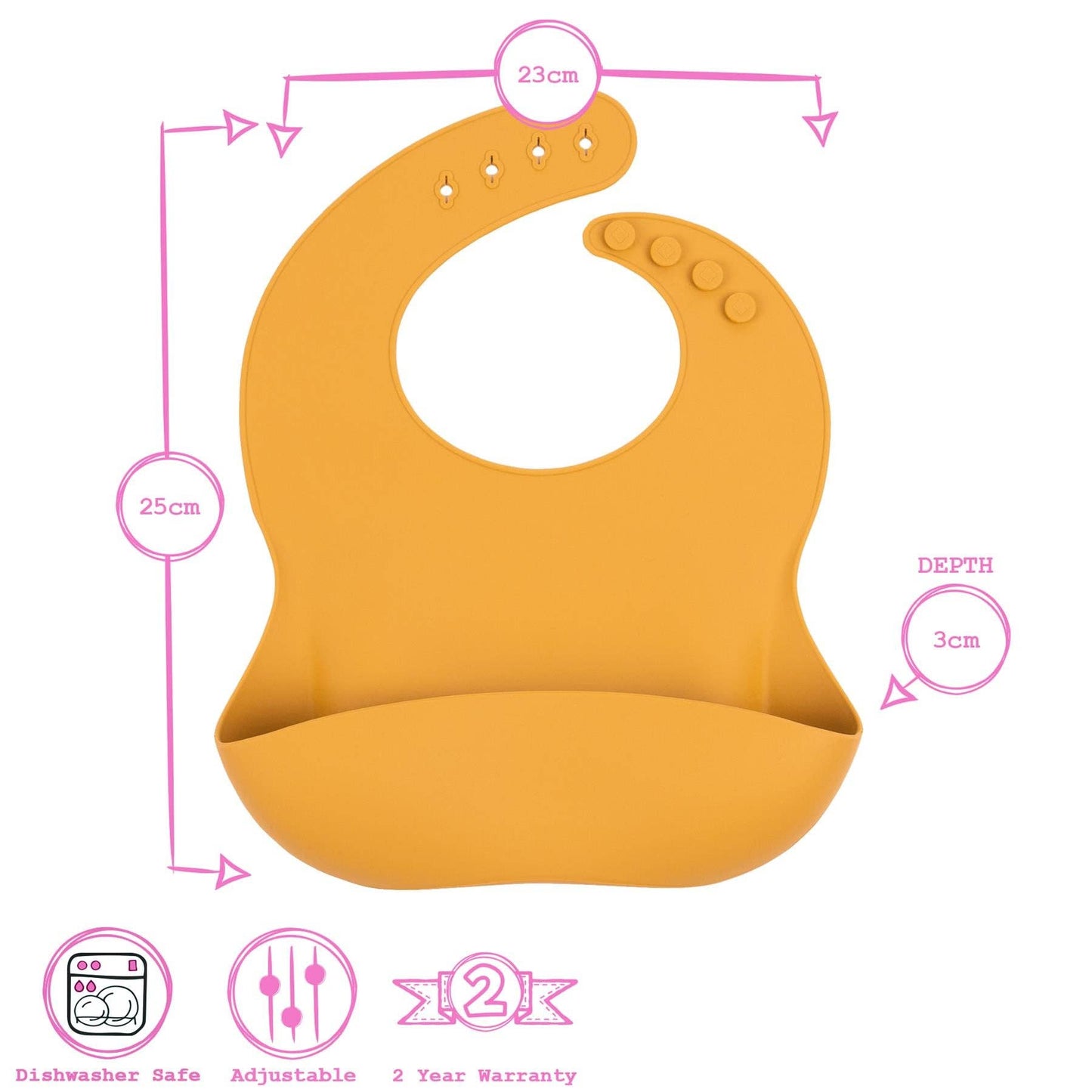 Baby Silicone Weaning Bib - By Tiny Dining