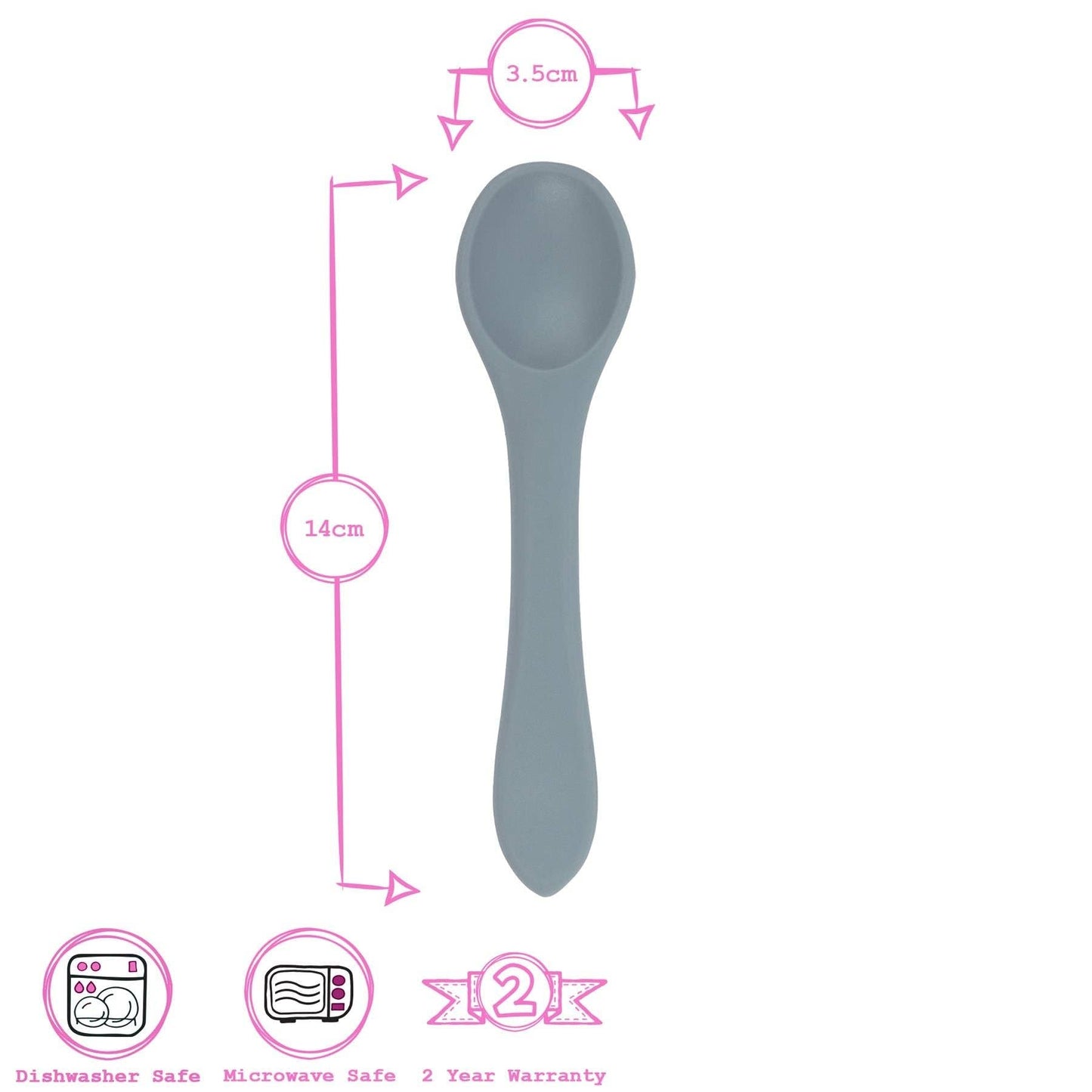 Baby Silicone Weaning Spoon - By Tiny Dining