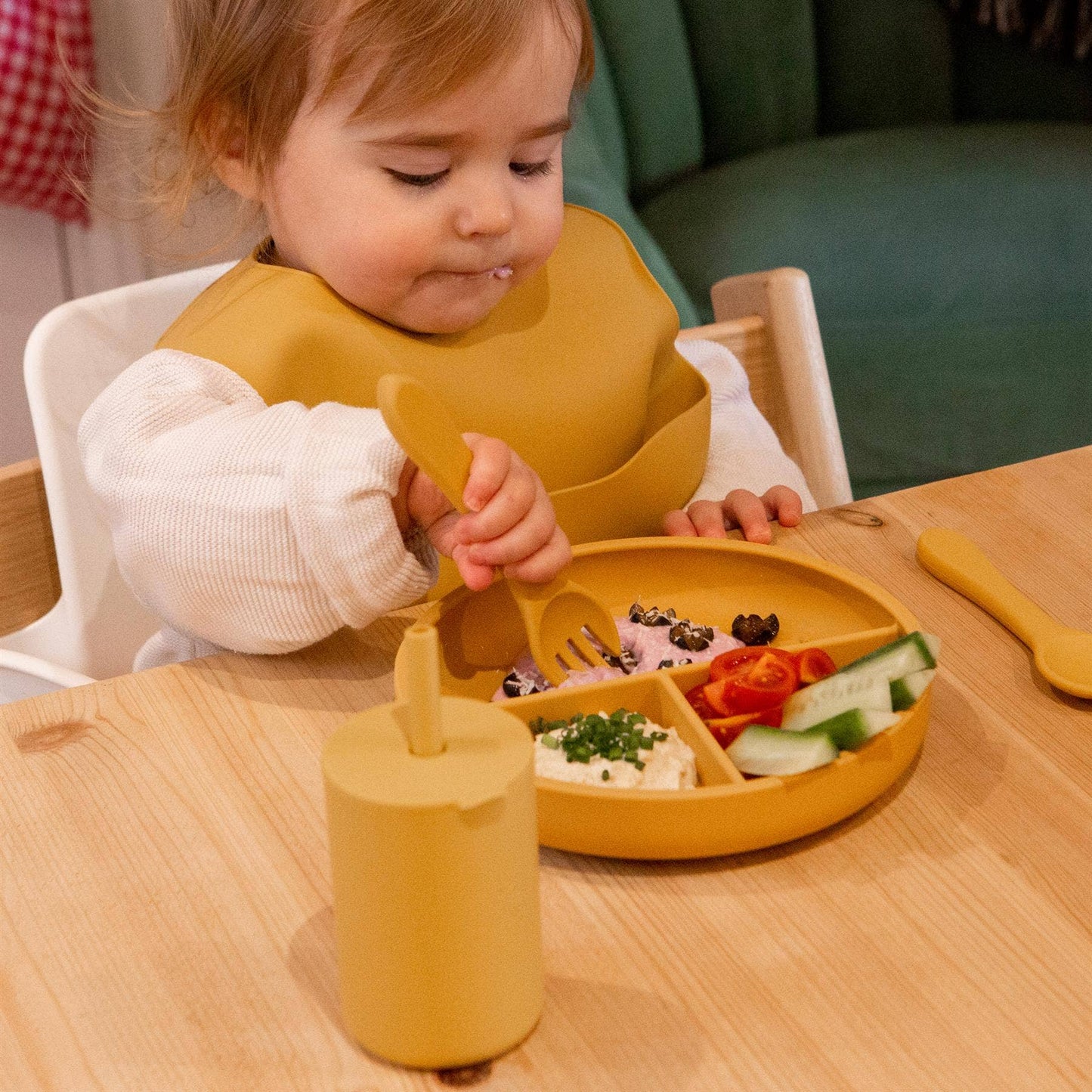 Baby Divided Silicone Suction Plate - By Tiny Dining