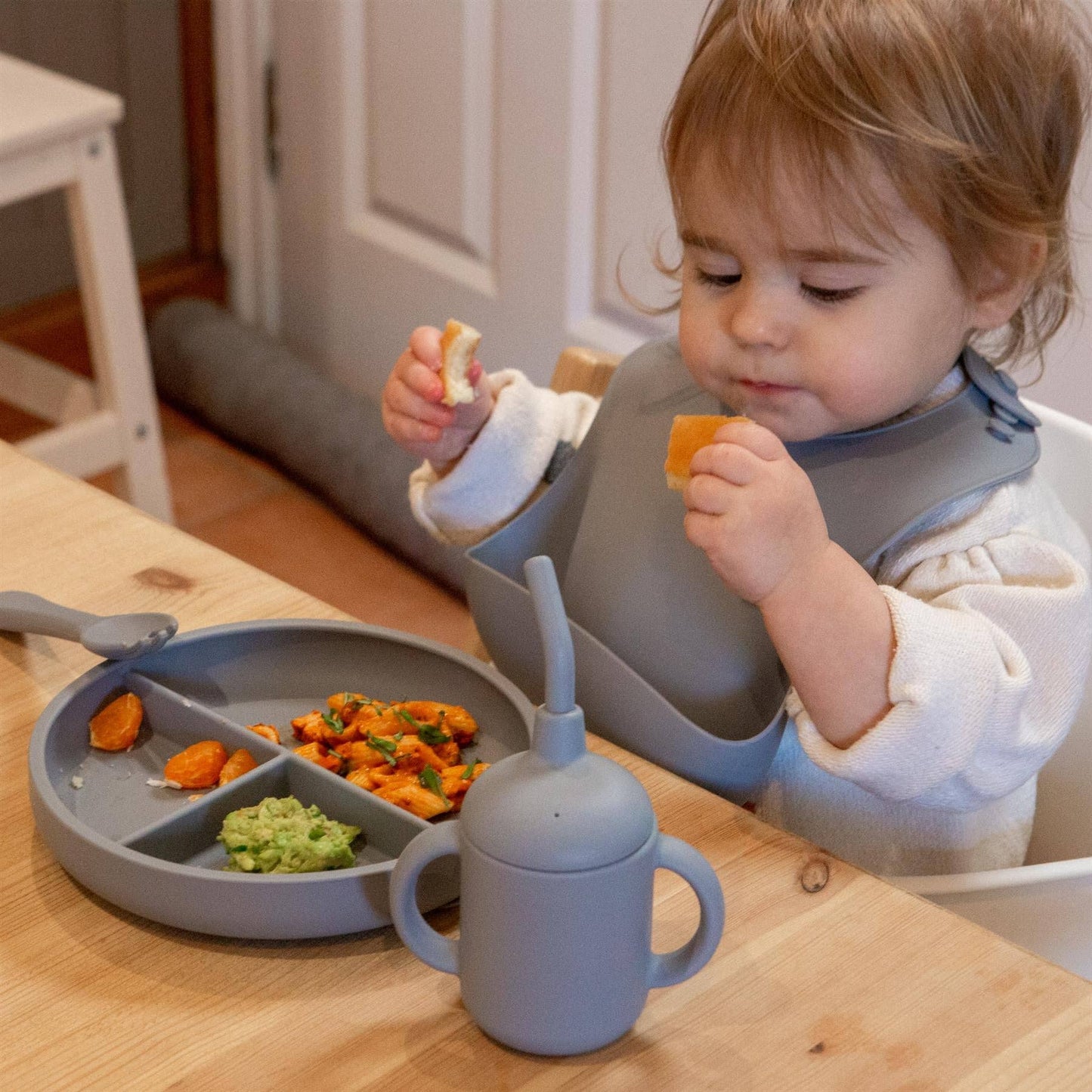 Baby Silicone Weaning Bib - By Tiny Dining