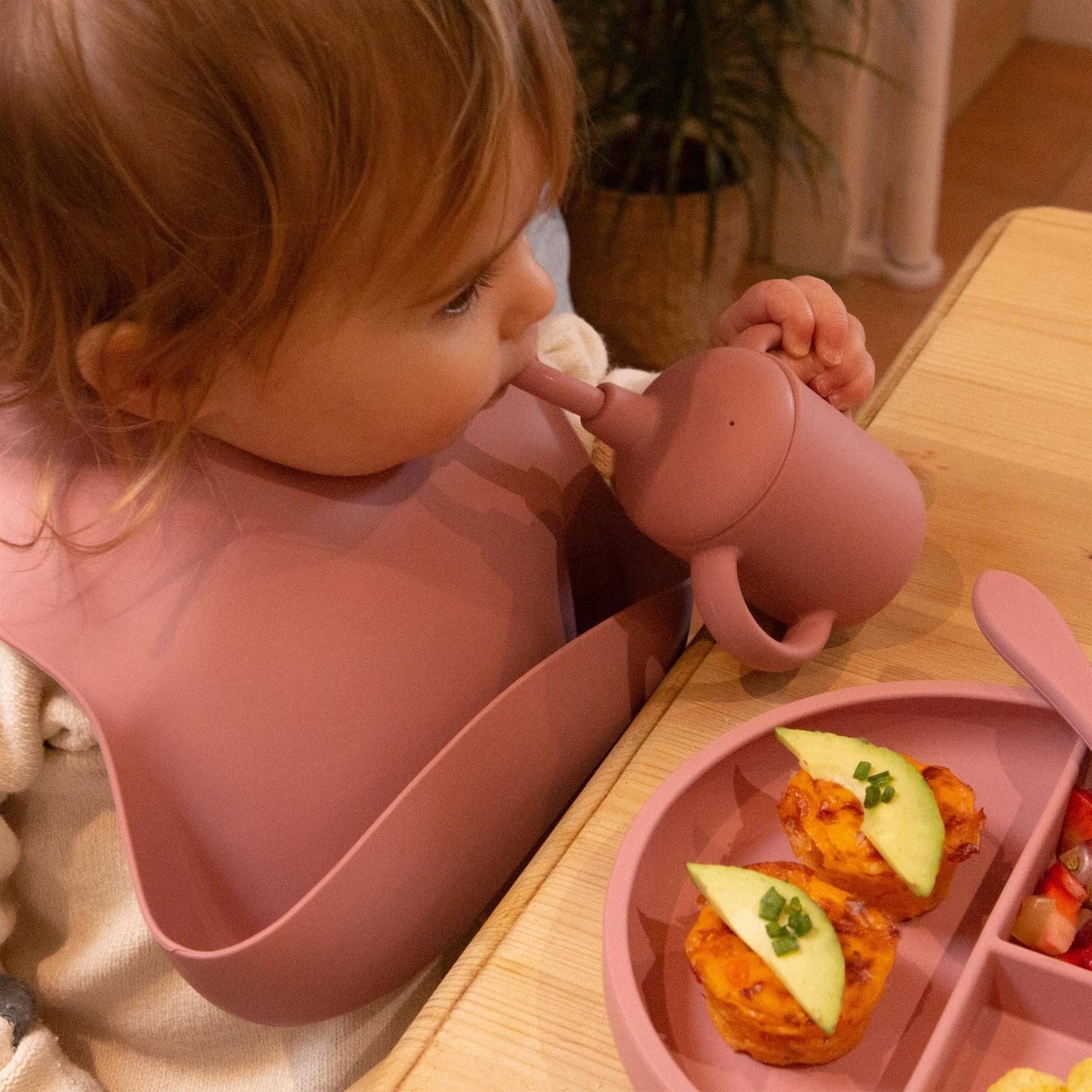 Baby Silicone Weaning Bib - By Tiny Dining