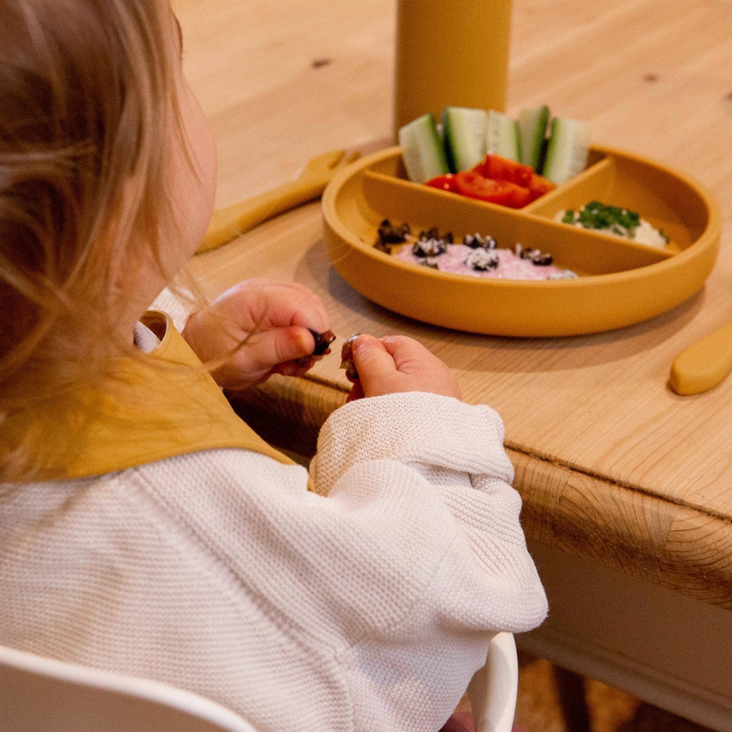 Baby Divided Silicone Suction Plate - By Tiny Dining