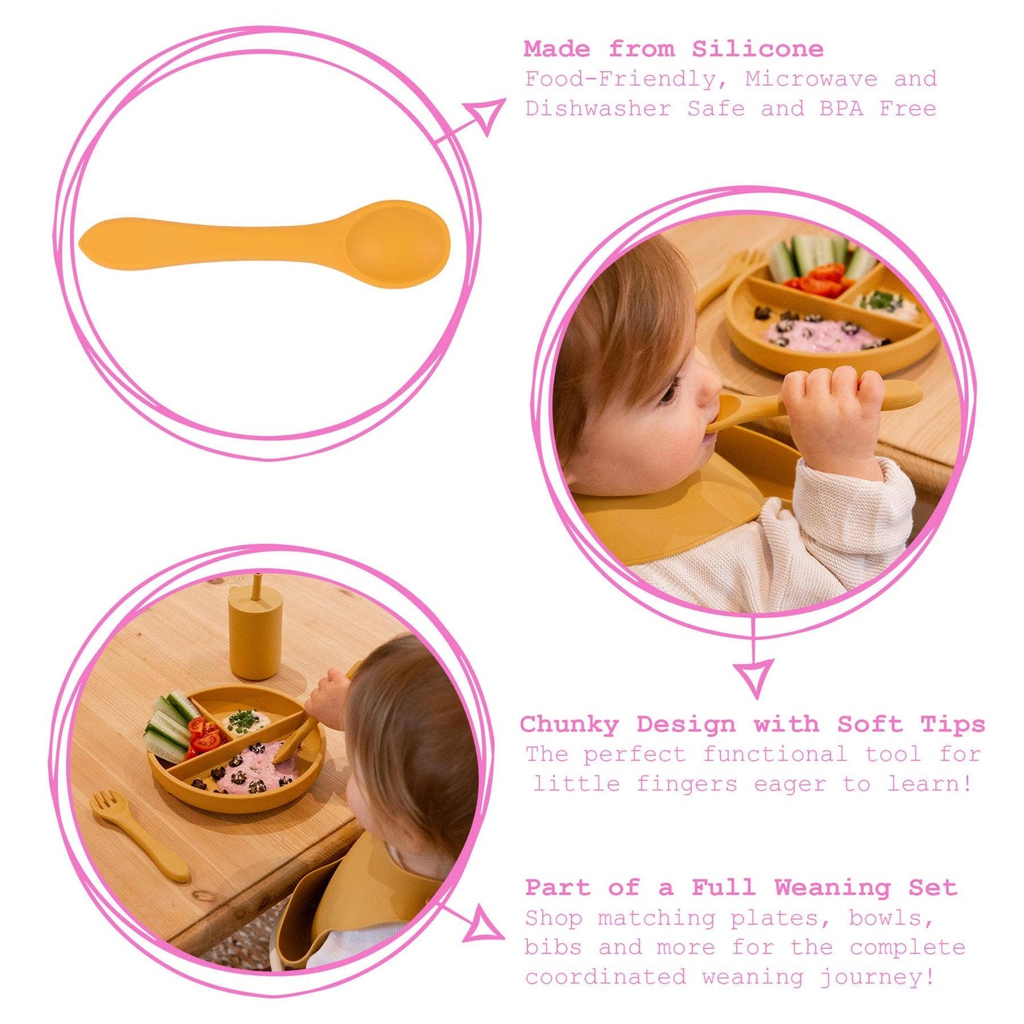 Baby Silicone Weaning Spoon - By Tiny Dining