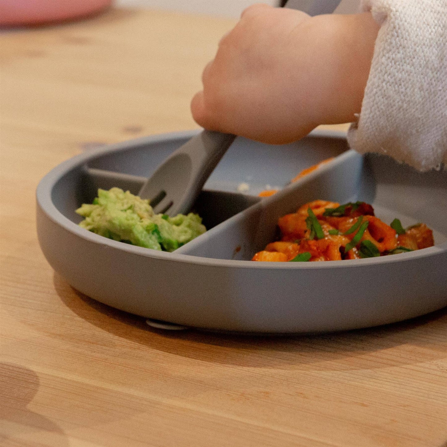Baby Divided Silicone Suction Plate - By Tiny Dining