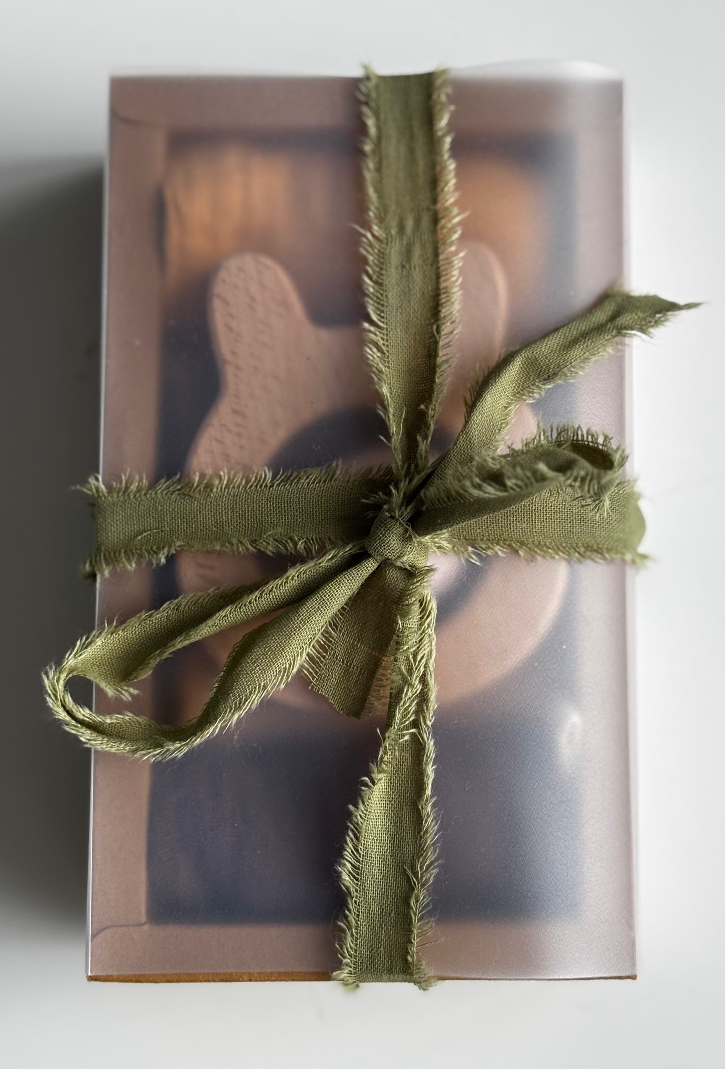 Wooden Rattle & Muslin Cloths Gift Box