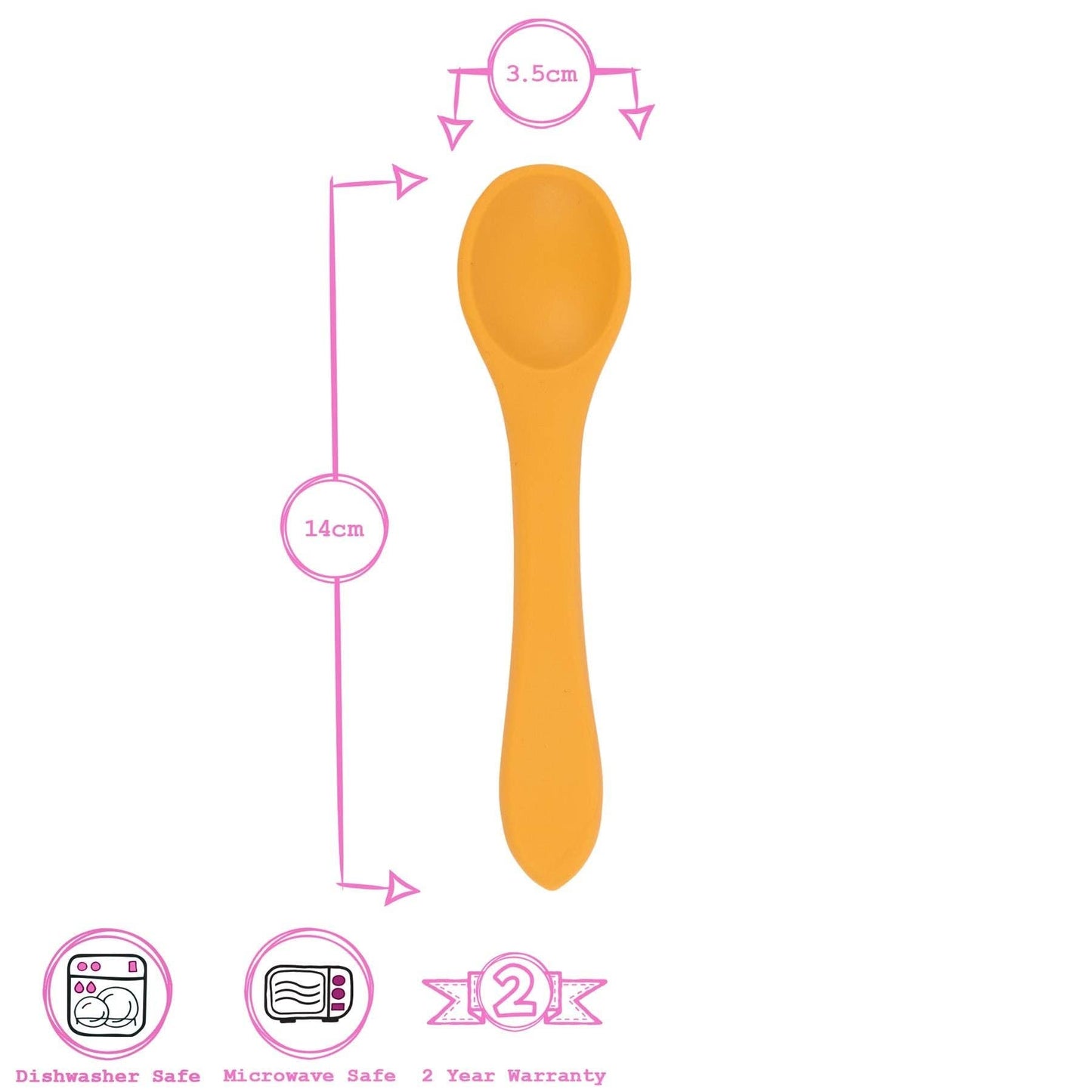 Baby Silicone Weaning Spoon - By Tiny Dining