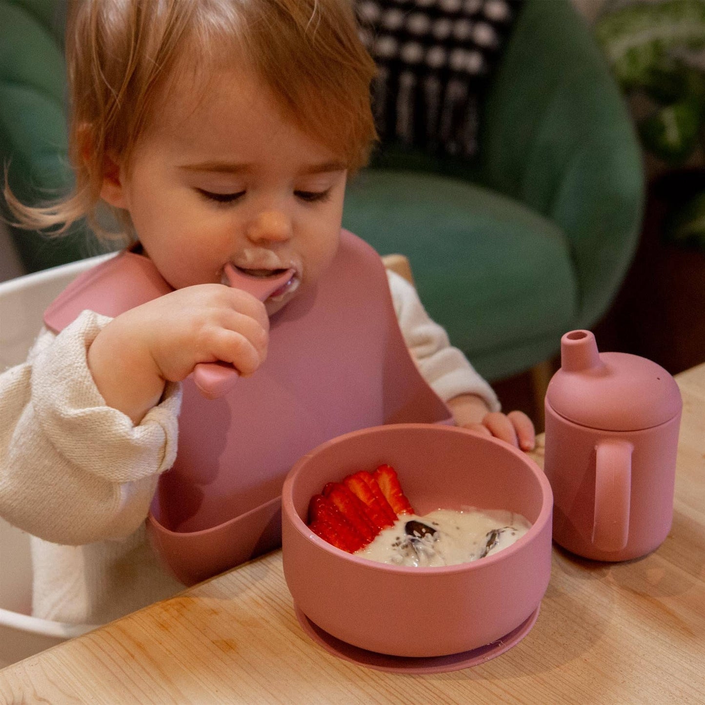 120ml Baby Silicone Sippy Cup - By Tiny Dining