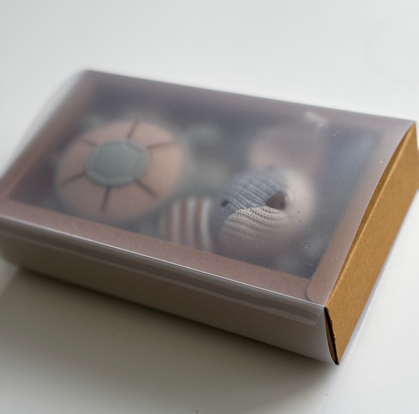 Turtle Teether & Mouse Dummy Clip Gift Box